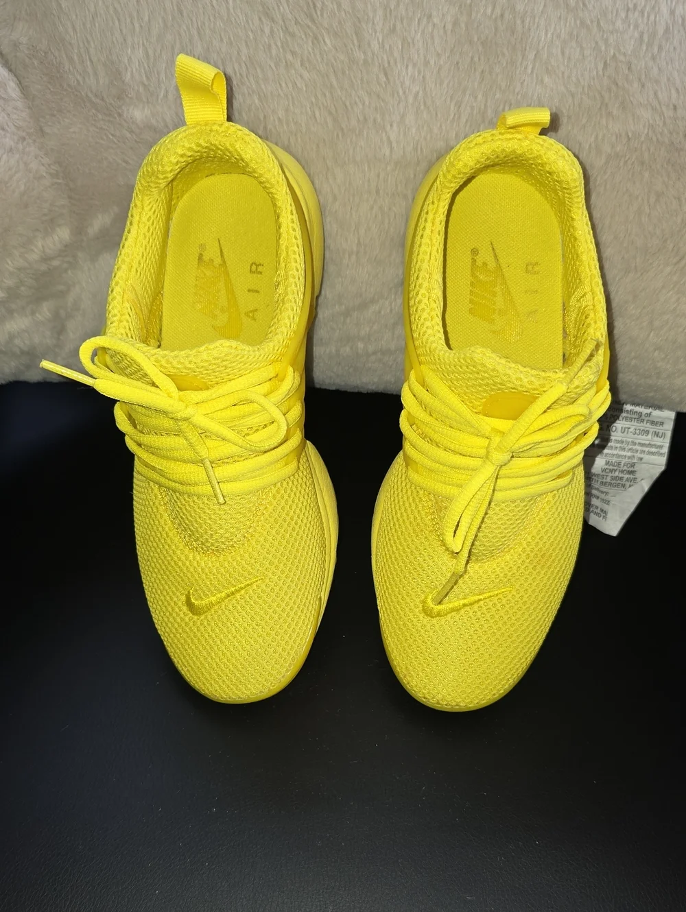 Nike Yellow Mesh Running Sneakers
